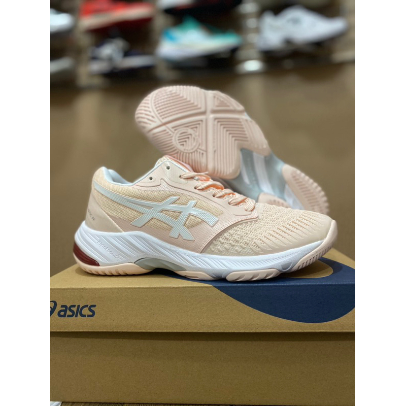 Sepatu Volly Asics Netburner Ballistic FF3 Soft Pink size 37-42 Sepatu Voli Wanita