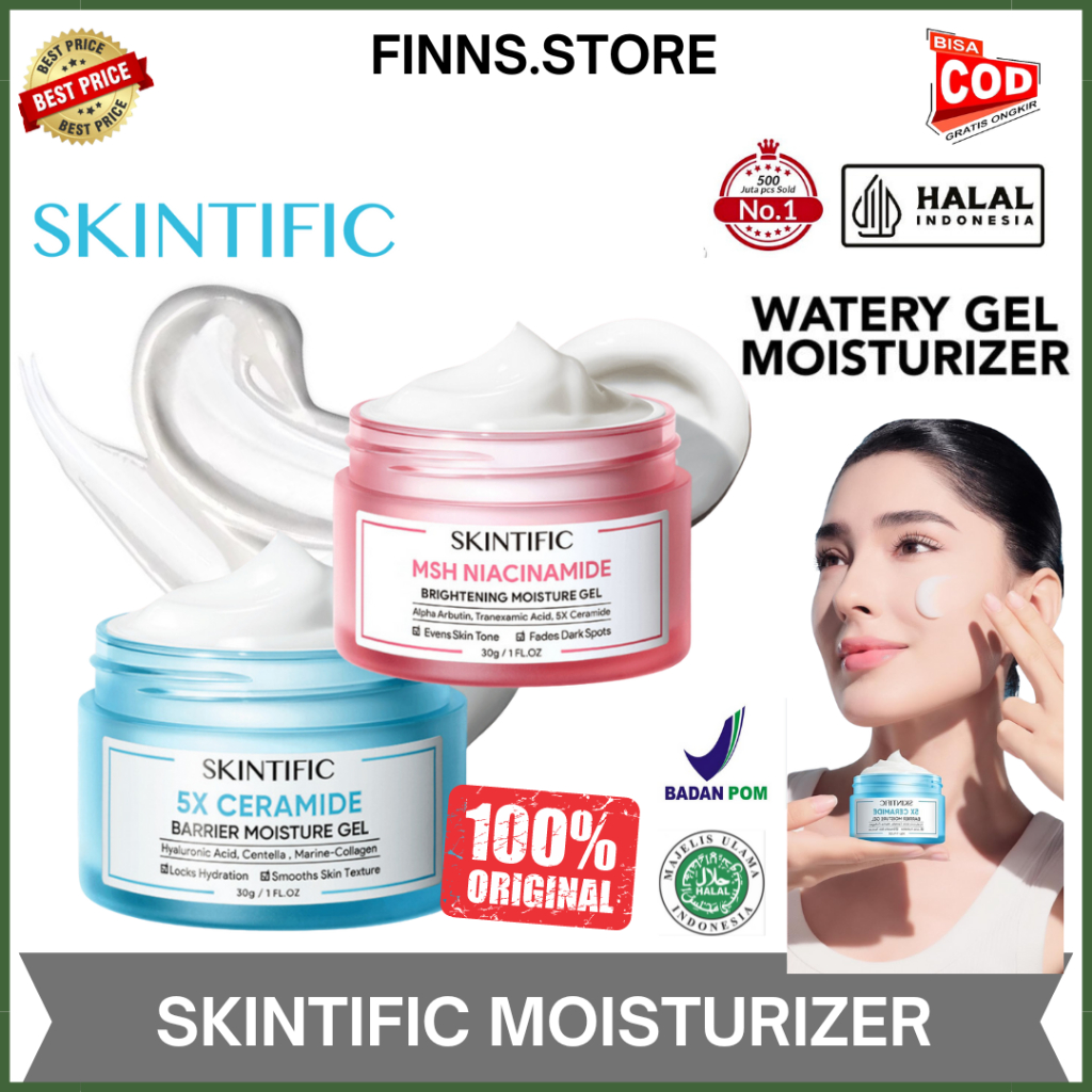 𝗙𝗜𝗡𝗡𝗦 𝗦𝗧𝗢𝗥𝗘 - Skintific Moisturizer Pink | Skintific Moisturizer Ceramide | Brightening Moisturizer