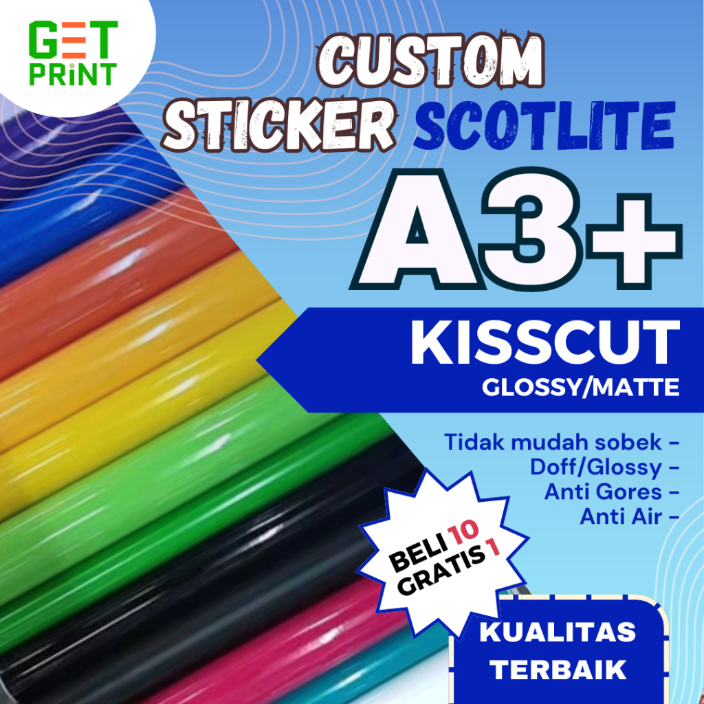 

CUSTOM STICKER SCOTLITE SKOTLET A3+ | STICKER LOGO, LABEL KEMASAN, DLL