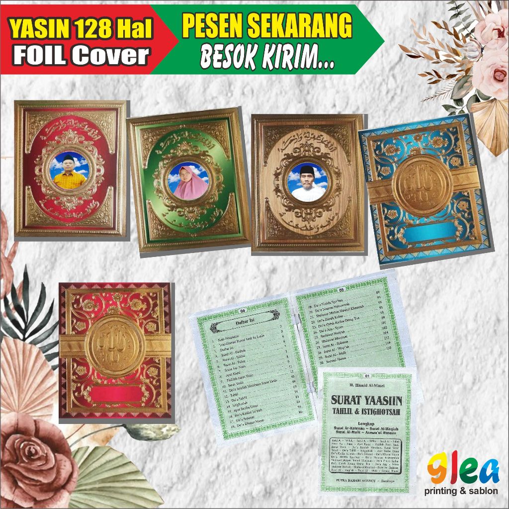 

YASIN 128 Hal Cover FOIL Embos Terlaris