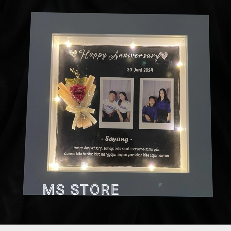 Gitf ultah frame 3D kado ultah hadiah anniversary wisuda pernikahan | kado 1 paket buat cowok cewek