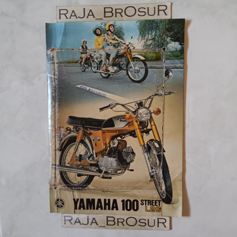 Poster brosur katalog leaflet jadul lawas Yamaha L2 G/Yamaha L2G