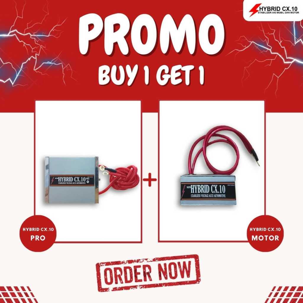 promo stabilizer aki mobil dan motor hybrid cx10