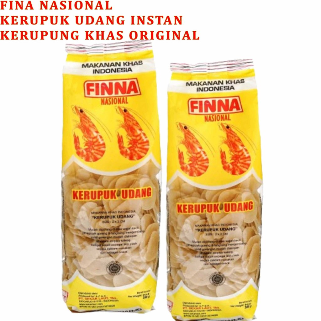 

Kerupuk Udang Nasional * Kerupuk Finna * Kerupuk Udang Original * 380gr