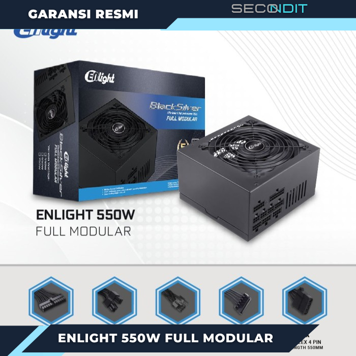 power supply enlight 550 watt full modular 80+ bronze psu 550 watt