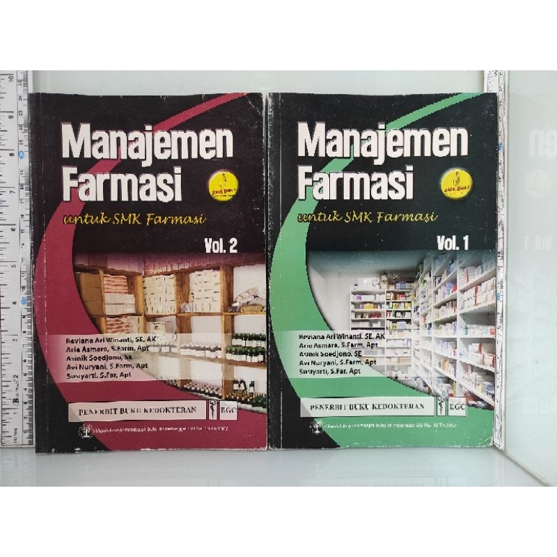 Manajemen Farmasi untuk SMK Farmasi Vol 1 & 2 -EGC