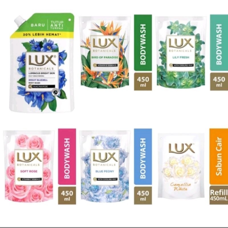Promo Termurah Lux Botanicals sabun cair refill 400ml