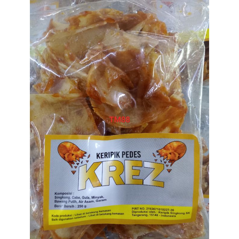 

KERIPIK SINGKONG PEDAS KREZ