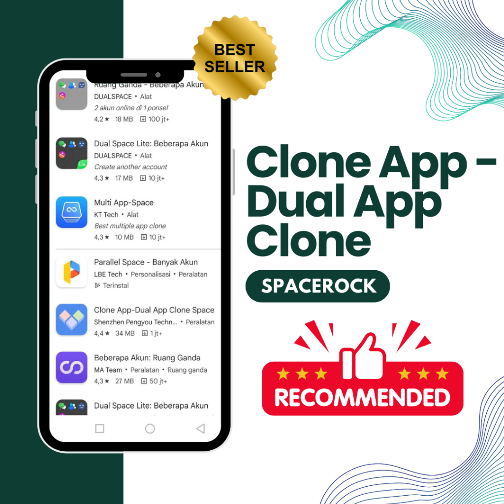 Aplikasi Dual Space & Clone App - Parallel Space untuk Multi Akun di Satu HP (Pro unlocked)