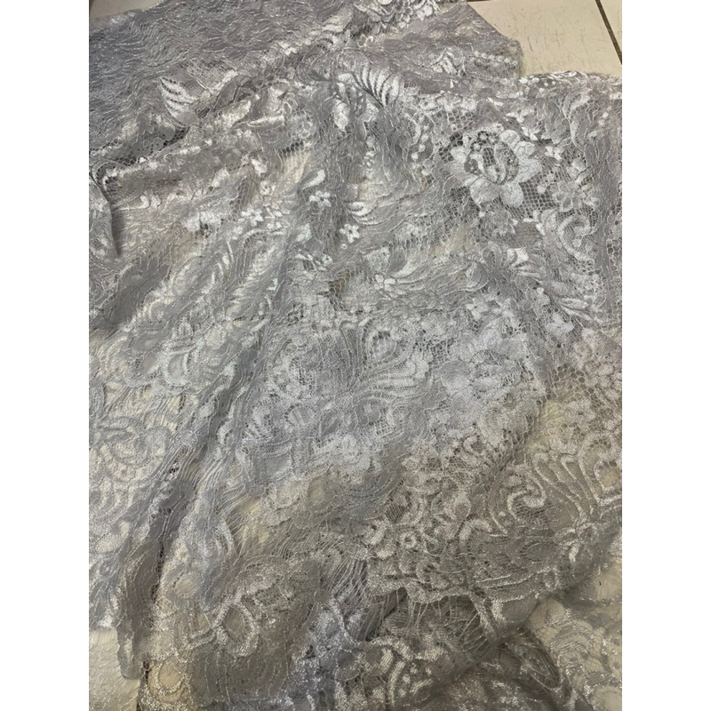 bahan kebaya semi prancis metalik/ kebaya wanita