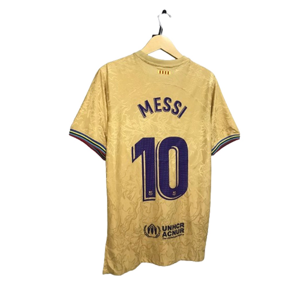 Jersey Barca Away 2022/2023 Player Issue  Messi 10  + Celana