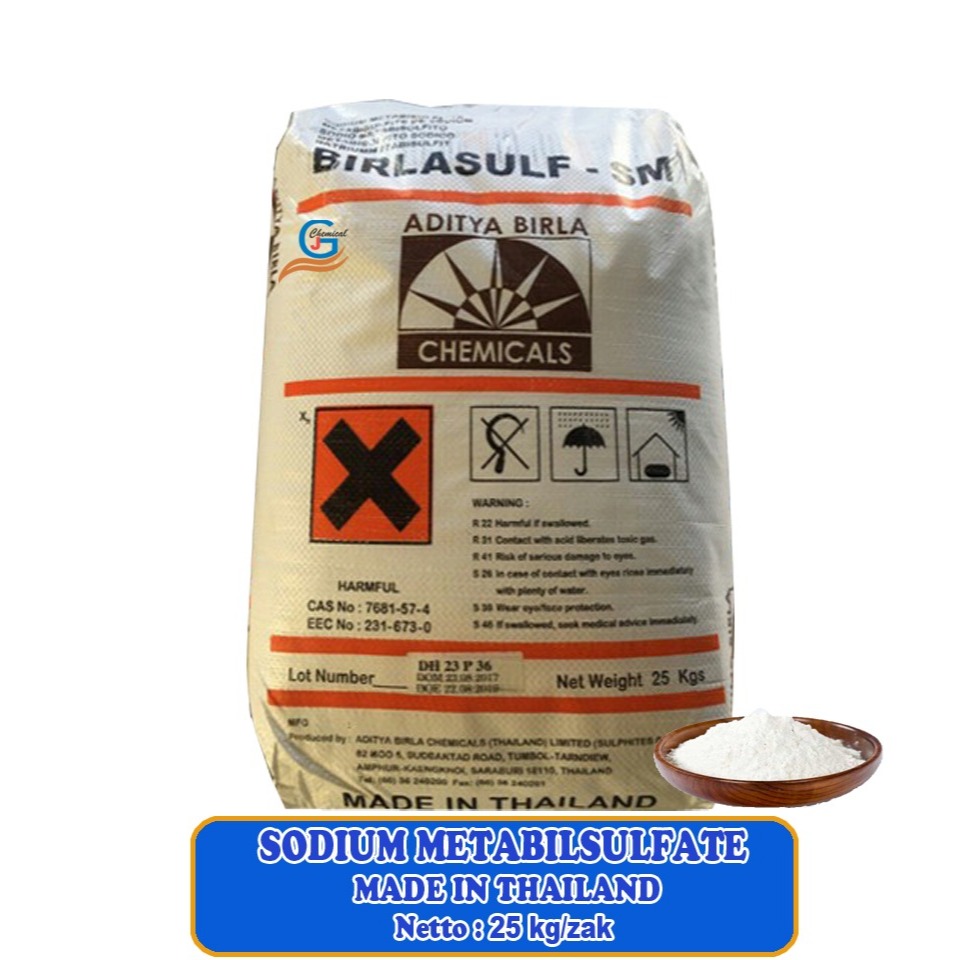 

SODIUM METABISULFITE (FOOD GRADE) 25kg