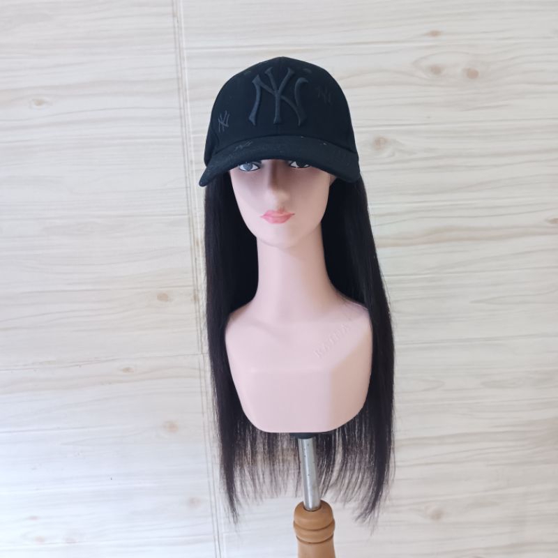 wig topi dibuat dari 100% rambut asli manusia