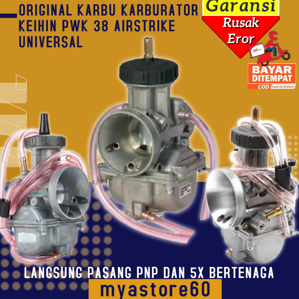 (BISA BAYAR DITEMPAT) ORIGINAL Karburator Airstrike QAS Kotak PWK Airstrike Karbu Carburator Carbu P