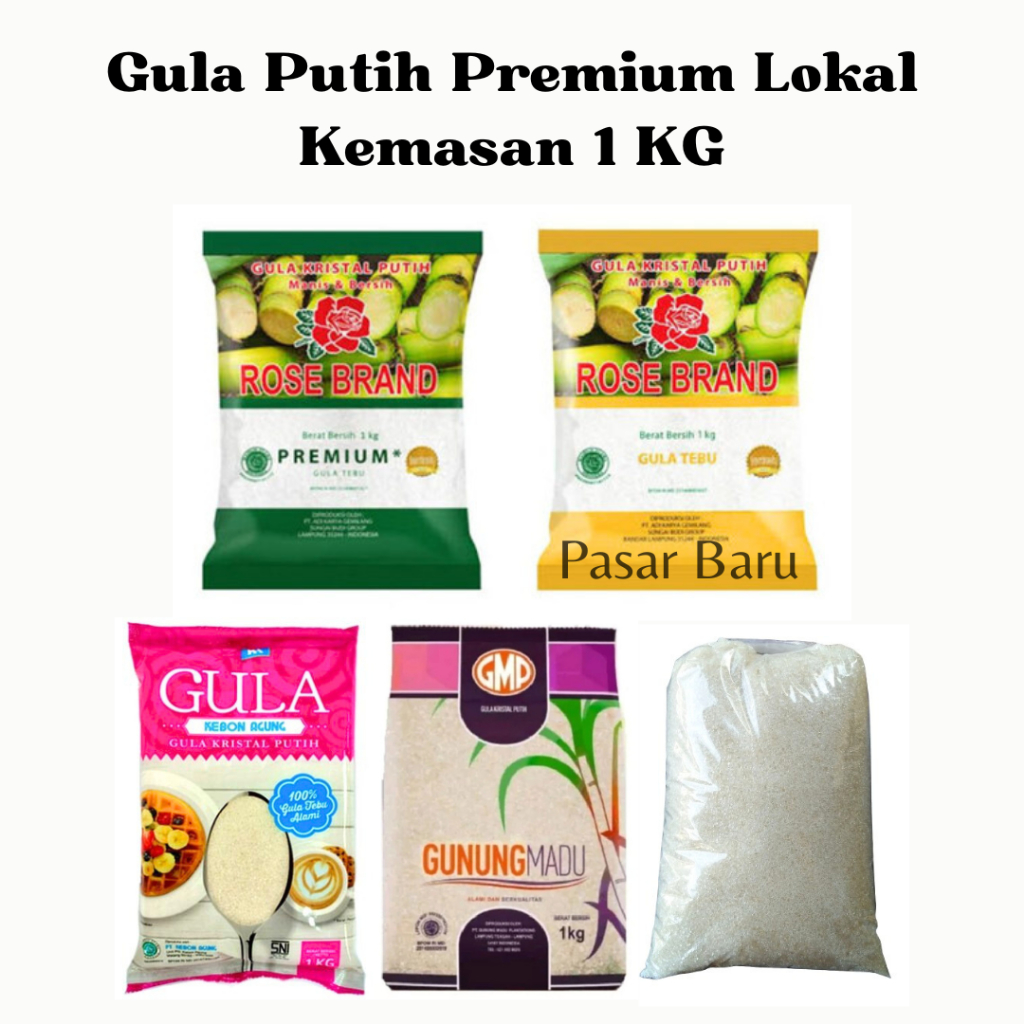 

Gula Pasir Lokal Kemasan 1 KG - Gula Pasir - Manis