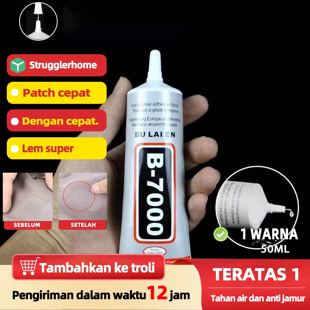 

【strugglerhome】 Lem Super Kulit 50ml Lem Super Kuat 3 Detik Semua Tujuan Gam Kuat Melekat