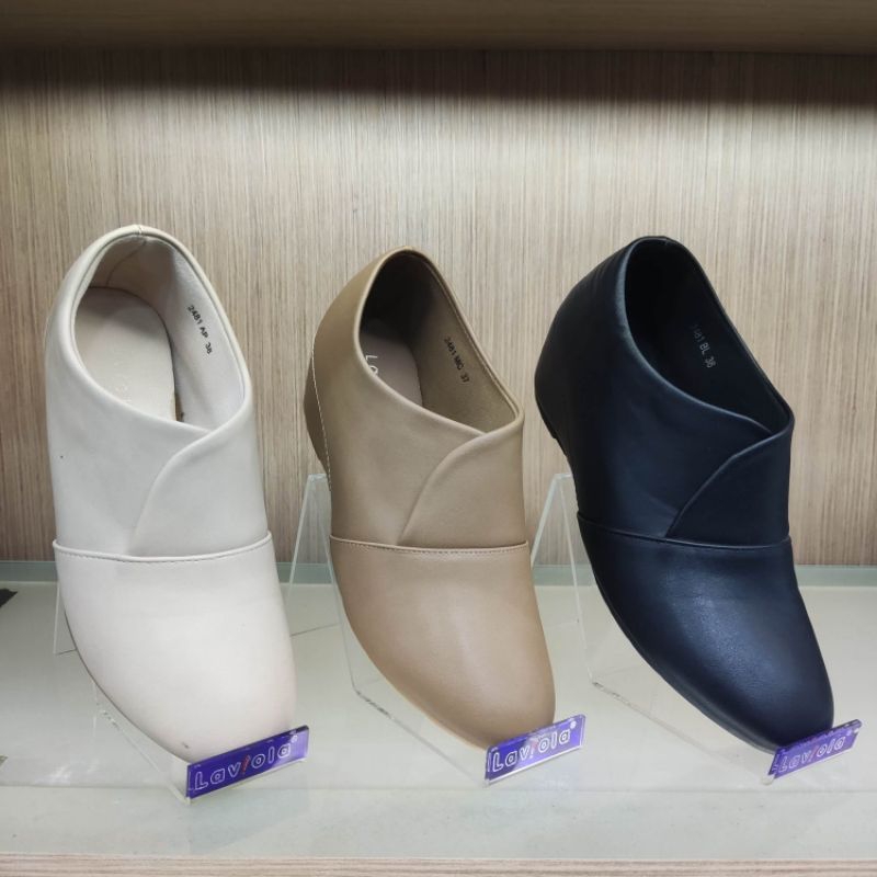 LAVIOLA SHOES ORIGINAL❗Sepatu Formal Wanita Boots Wedges 5cm