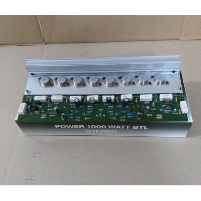 KIT POWER AMPLIFIER 1000 WATT STEREO TR 2N3055/ MJ2955 ST ASLI PUMA PRODUCTKIT POWER AMPLIFIER 1000 