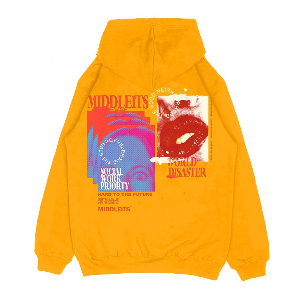 Middleits - Sweater Hoodie Pullover Original Neighborhood Fleece