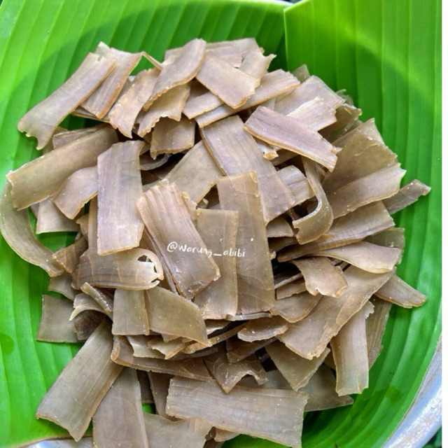 

kerupuk rambak hitam