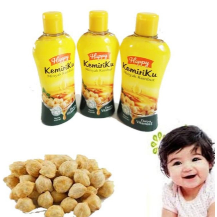 Happy Minyak Kemiri/ Kemiriku Minyak Rambut/ MINYAK RAMBUT LIDAH BUAYA / MINYAK RAMBUT VITAMIN E