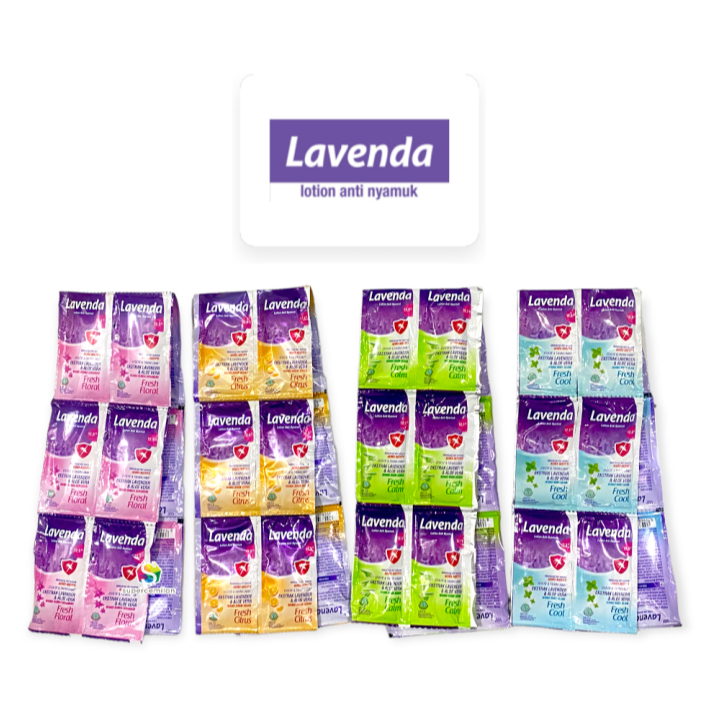 Lavenda Lotion Anti Nyamuk Sachet Efektif Tahan Lama | LAVENDA SACHET | LAVENDA RENTENG | OBAT NYAMU