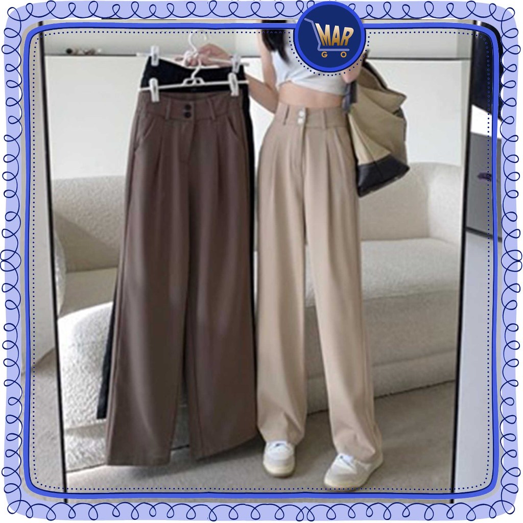 Celana Kulot Kain Wanita Premium kerja Highwaist Panjang Formal