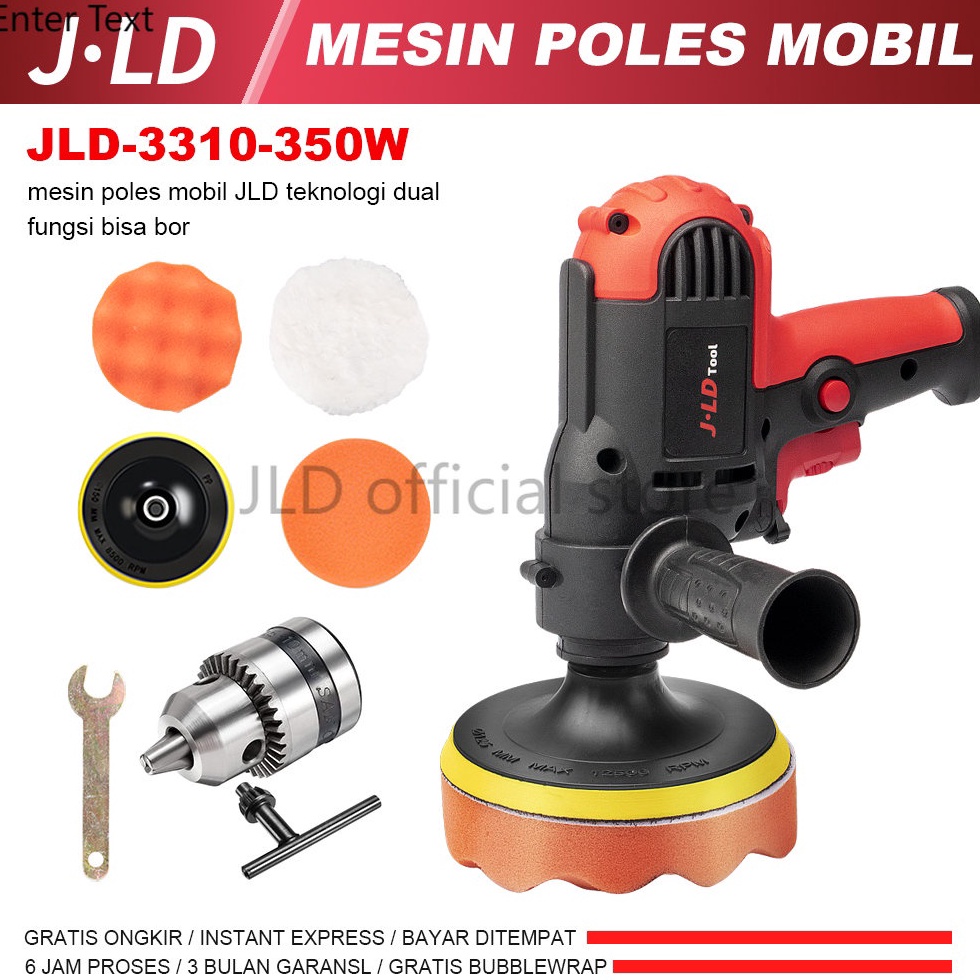 JLD MESIN POLES MOBIL MOTOR 35W POLISHER 5 INCH Alat Disc Disk kaca motor J331 SPONS DAN PEMBERSIH M