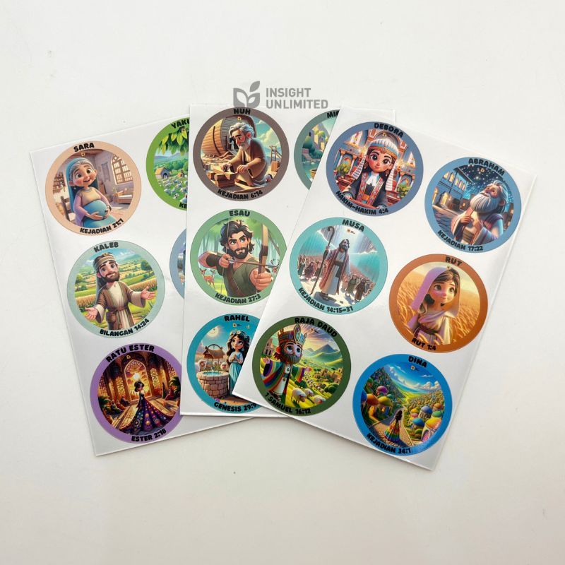 

Bible Characters Stickers