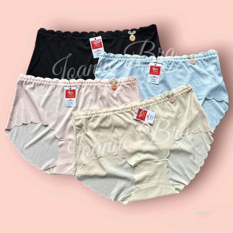 Elena Celana Dalam Wanita Sepinggul Semi Seamless E 9522 - CD Fit bb 60kg Spandex Polyamide Katun Le