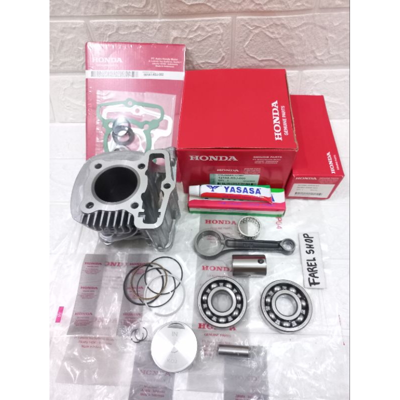 BLOK SEHER KOMPLIT + STANG SEHER + BEARING KOJ HONDA GENIO BEAT STREET BEAT DELUXE BEAT NEW SCOOPY 2