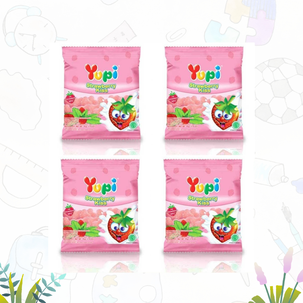 

Yupi Gummy Candy Strawberry Kiss 45gr (pcs)