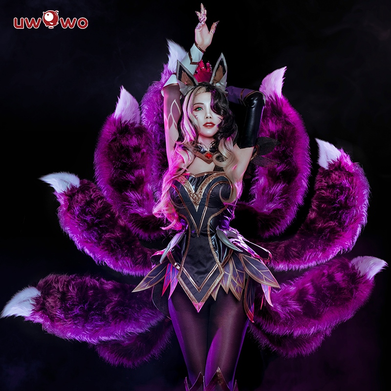 【Uwowo】League of Legends cosplay Nine-Tailed Fox cosplay Costume and  Nine-Tailed Fox Wig