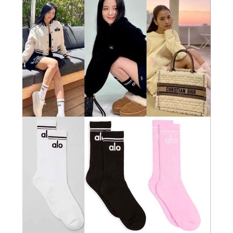 KODE D72S Kaos Kaki Unisex ALO Jisoo Blackpink