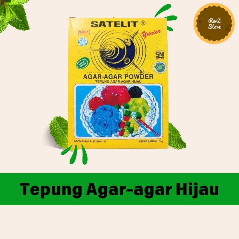 

Agar-agar satelit hijau