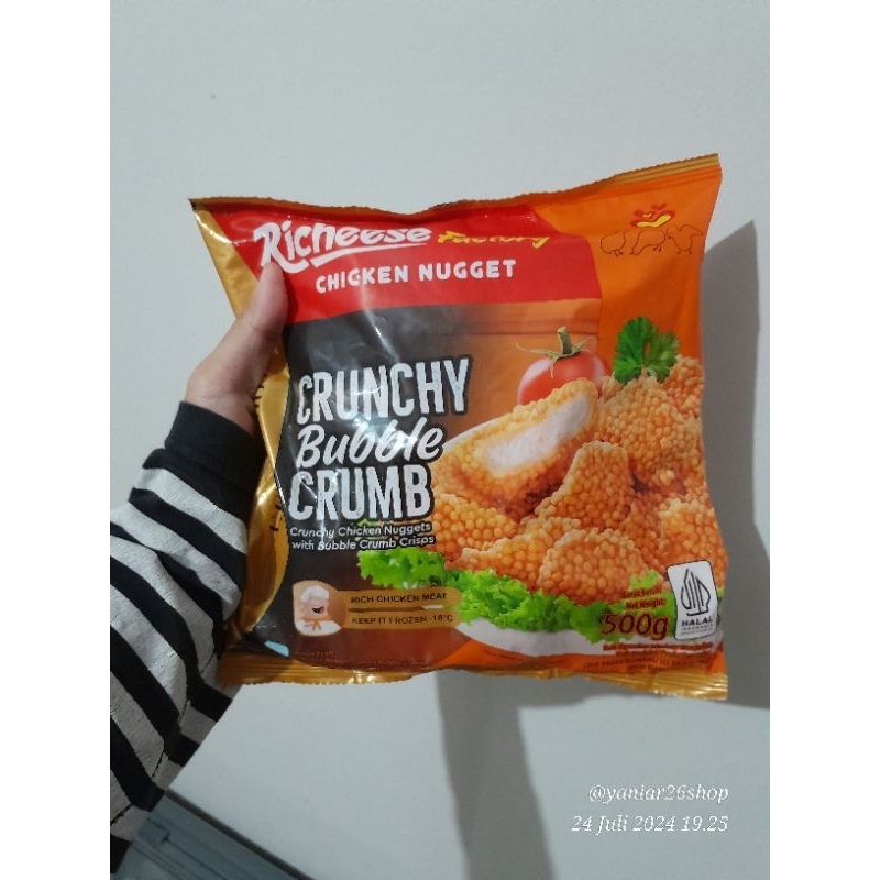 

[INSTAN ONLY] RICHEESE FACTORY CHICKEN NUGGET CHRUNCHY BUBBLE CRUMB 500GR