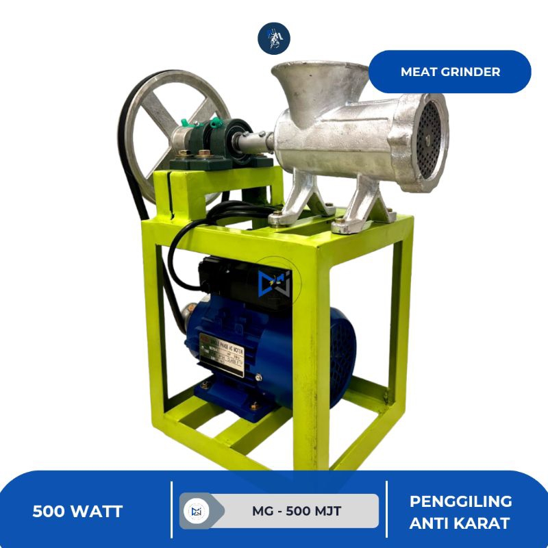 Penggilingan Daging Nomor 22 Penggerak Dinamo Listrik 1 Phase 1/2 HP/PK 500 Watt