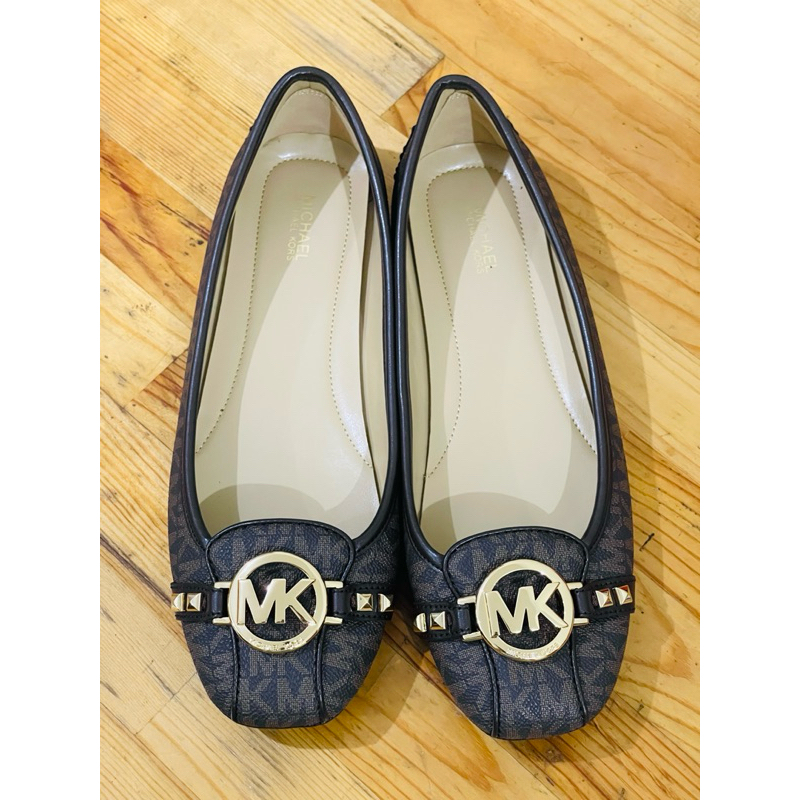 ORIGINAL USA Michael Kors MK SHOES FULTON SIGNATURE Brown SIZE US 9