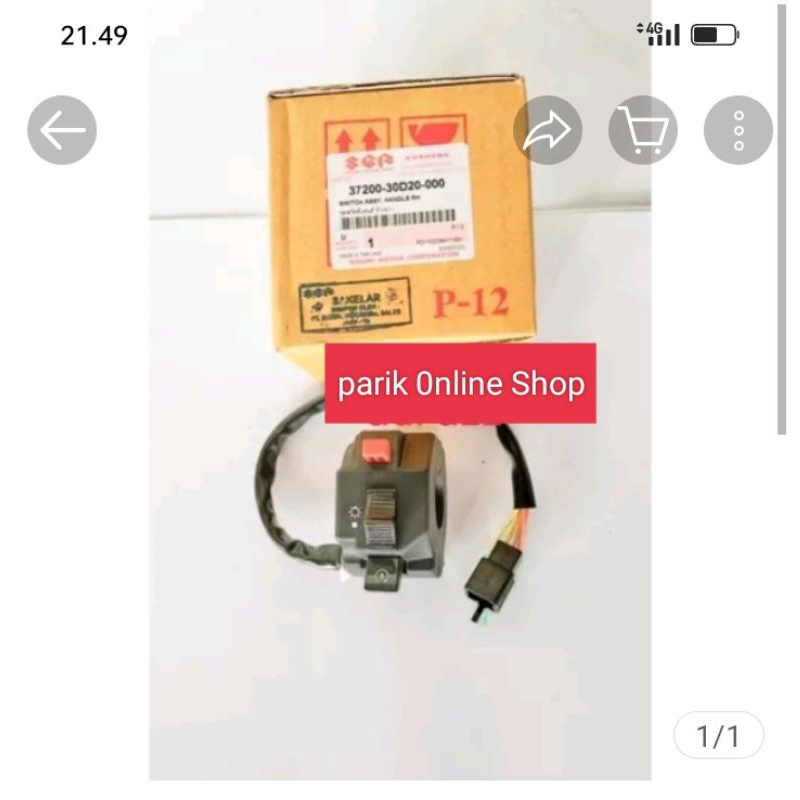 Saklar Kanan Assy Suzuki Shogun 110 R New Pnp. Satria 2 Tak 5Speed Tornado