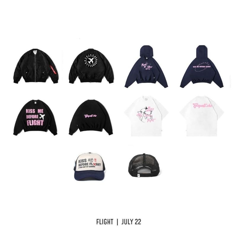 [ORIGINAL] TELEPATI.CHE | HOODIE TELEPATI.CHE | KISS ME BEFORE FLIGHT | HOODIE FLIGHT NAVY | CREWNEC