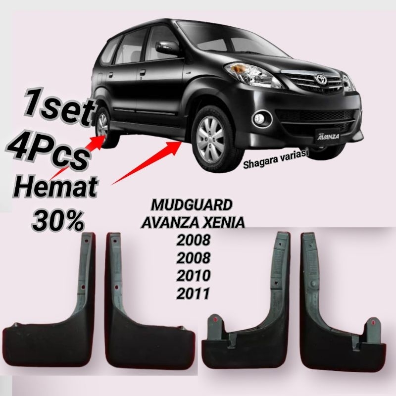 KARPET LUMPUR ATAU MUDGUARD AVANZA XENIA VVTI 2007-2011 / KARET PENAHAN LUMPUR AVANZA XENIA 2007 200