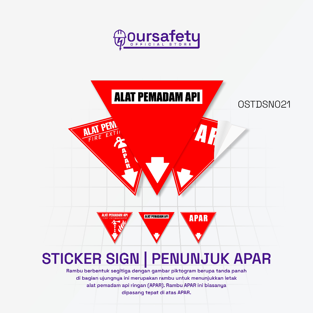 

Stiker APAR - Label Penanda Alat Pemadam Api Ringan