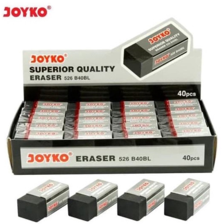 

Penghapus JOYKO hitam harga perkotak isi 4pcs KODE E3G1