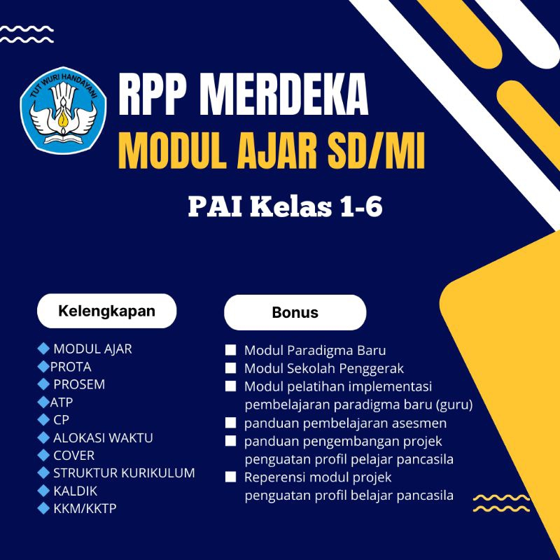 

RPP Merdeka PAI Kelas 1-6 Kurikulum Merdeka