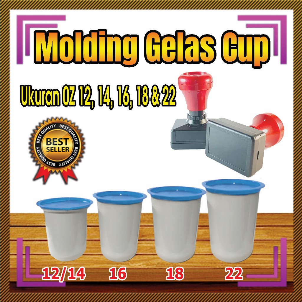 

MODUL / MOLDING / TATAKAN UNTUK STEMPEL CUP