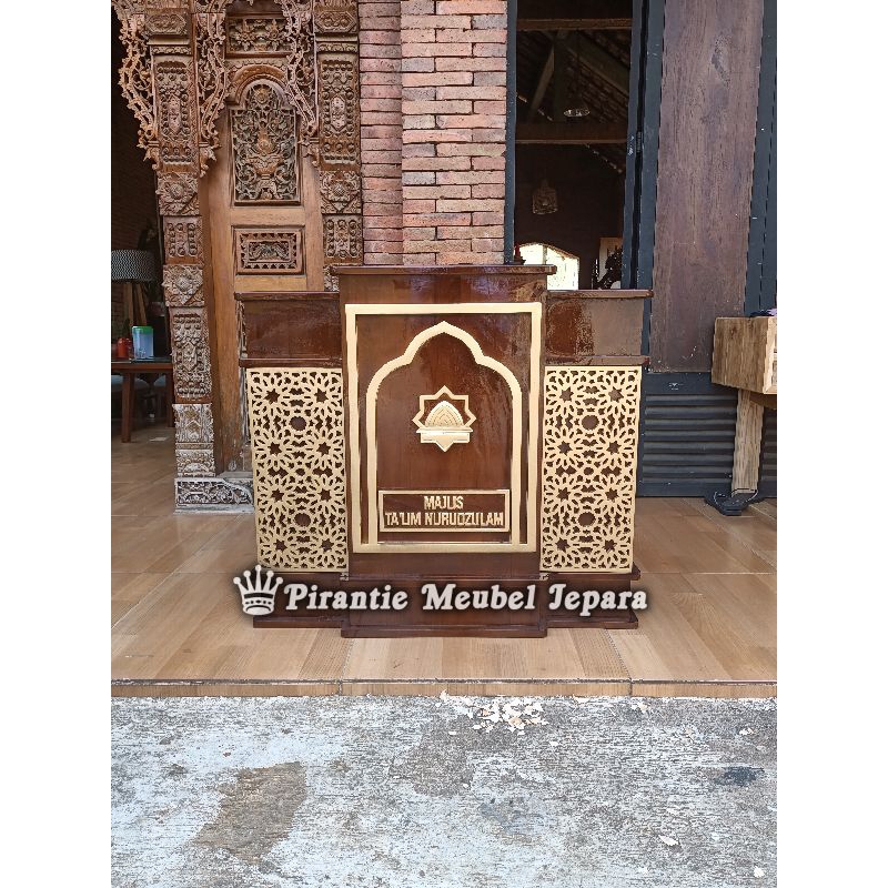 meja majelis mimbar duduk meja majlis mimbar masjid meja kajian mimbar lesehan meja ngaji dampar