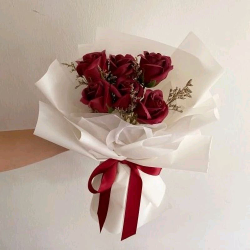 Soap flower | buket bunga sabun wangi & awet untuk hadiah bouquet kelulusan, anniversary, dll