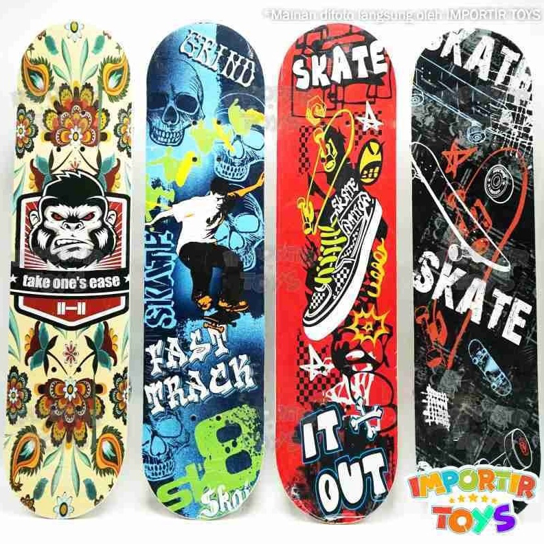 KODE X83Q Skateboard  Papan Skateboard Dewasa Size XL Full Set
