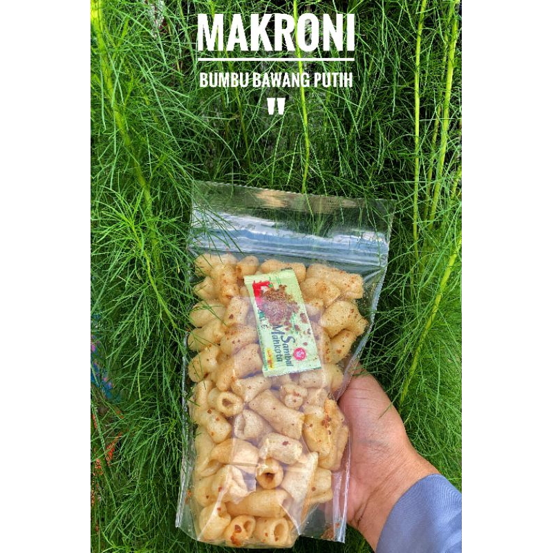 

MAKARONI BUMBU BAWANG PUTIH.guriih asin renyah.