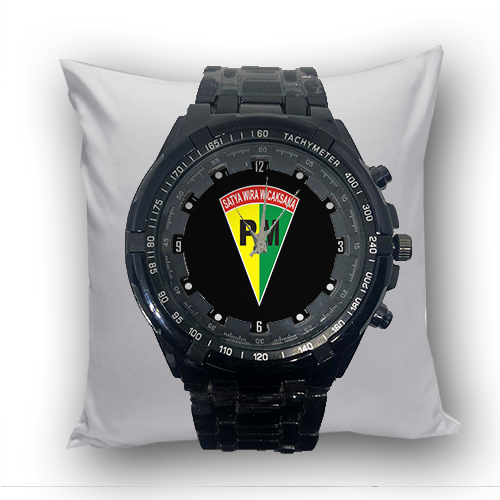 Jam Tangan Pria PM POLISI MILITER Keren Stainless Steel Besi Hitam Terbaru Premium 01 Anti Air